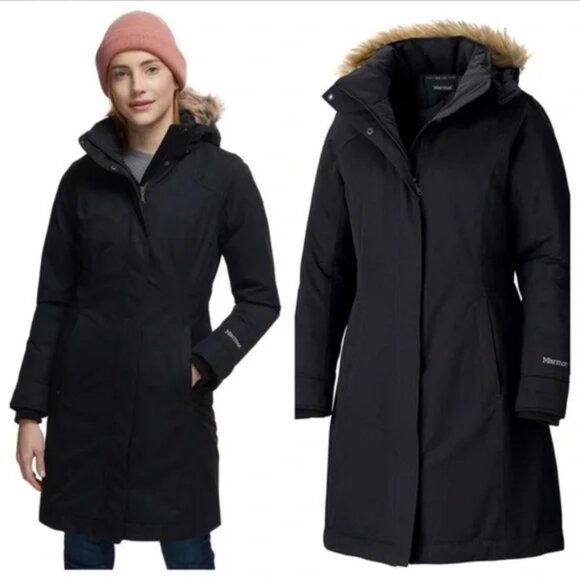 Marmot Chelsea Down fill Waterproof Coat Black XL - Picture 12 of 15